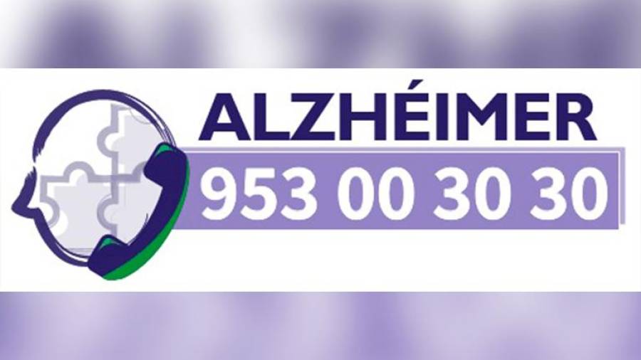 <i>Teléfono de la Línea Alzheimer de la Junta de Andalucía.</i>