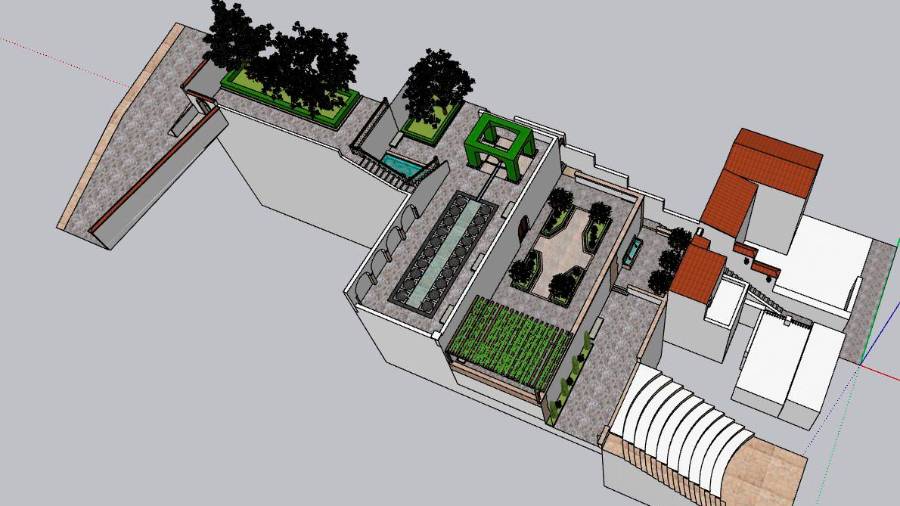 <i>Plano general del proyecto de la calle Vicario diseñado por Sergio Jiménez.</i>