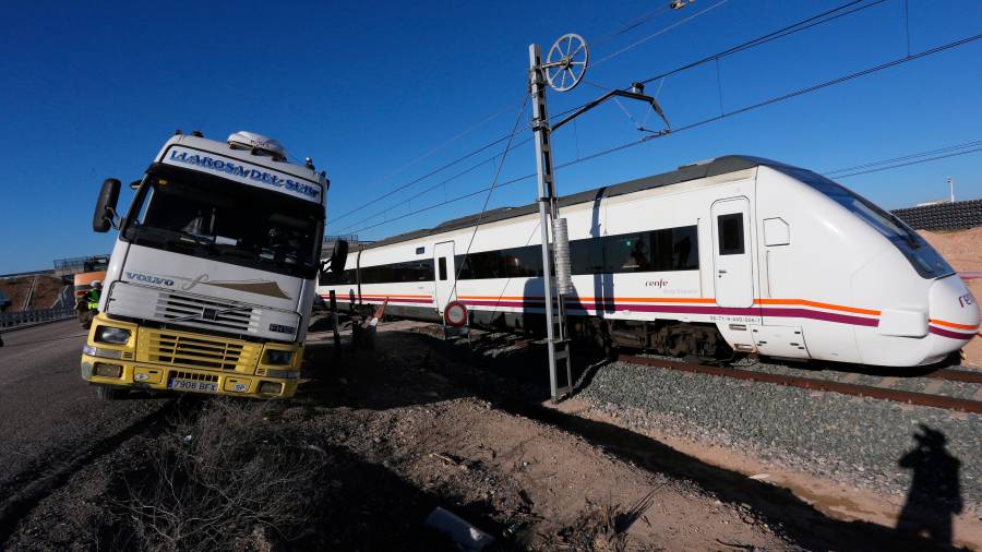 <i>2014. Choque con un camión en Jaén.</i>