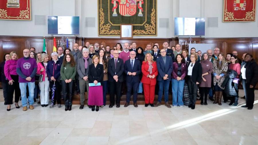<i>Acto institucional en la Subdelegación del Gobierno con motivo del 25N.</i>