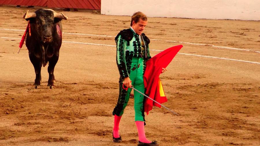 Javier Cortés sufre una cogida en el Coso de Santa Margarita