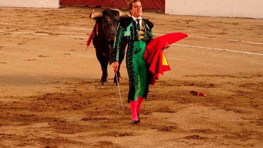 Javier Cortés sufre una cogida en el Coso de Santa Margarita