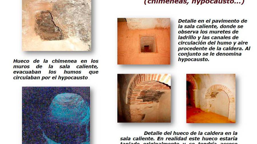 <i>Detalle de la chimenea, el hogar, el hypocausto...</i>