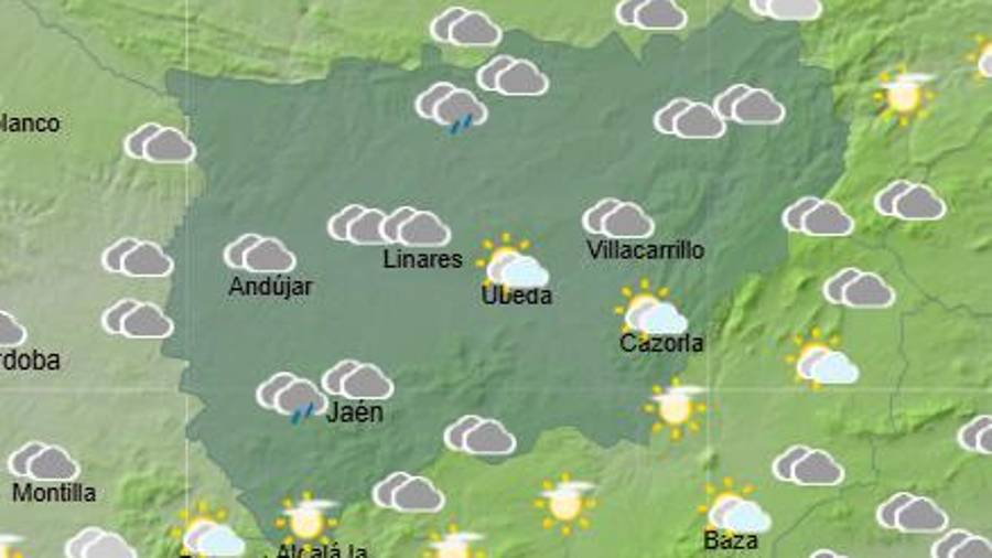 <i>Previsión meteorológica a las 10:00 horas. / Aemet.</i>