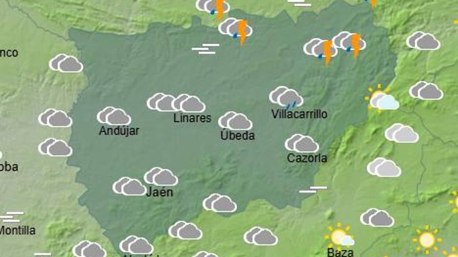 <i>Previsión AEMET a las 10 horas.</i>