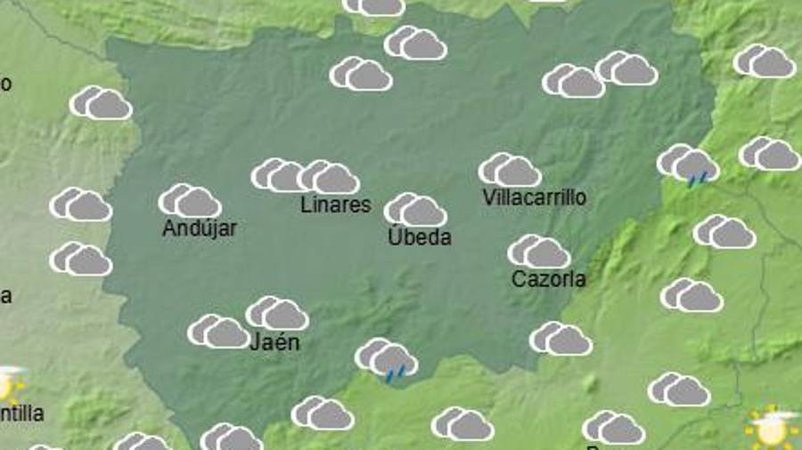 <i>Previsión AEMET a las 8 de la mañana.</i>