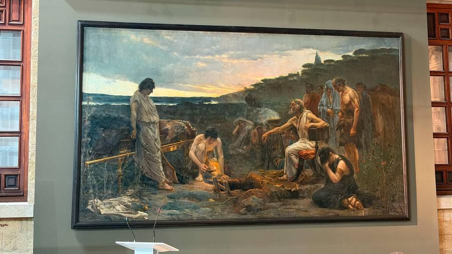 El Museo de Jaén exhibe restaurado el óleo “Rea Silvia”, de Rafael Hidalgo de Caviedes