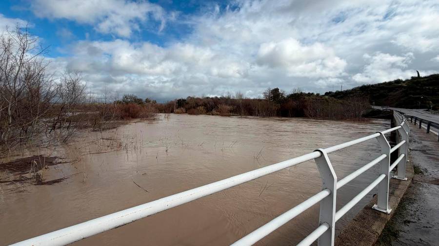 $!<i>Río Guadalquivir, desde el puente que conecta Campillo del Río y Vados de Torralba, durante la mañana del pasado 5 de febrero. / F. J. Marín / Diario JAÉN.</i>