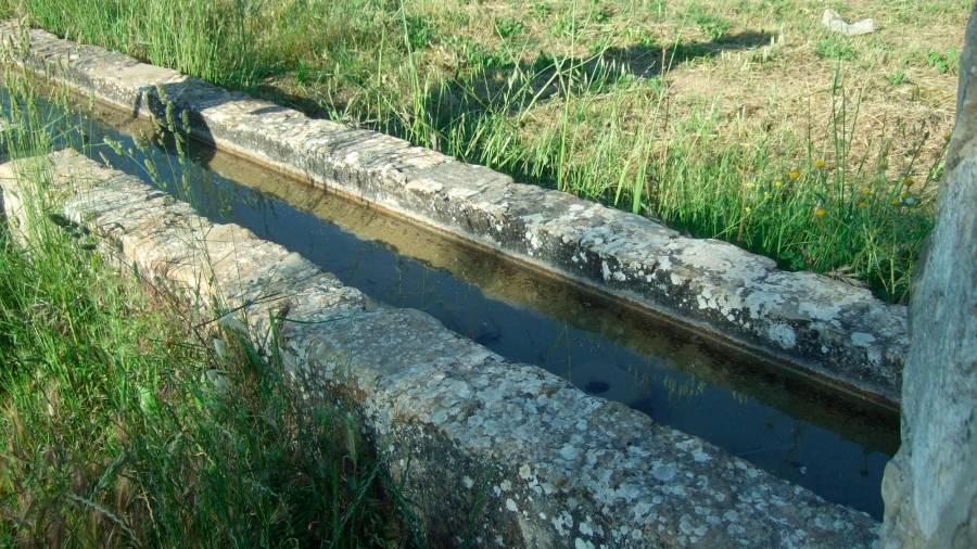 <i>Los abrevaderos de la Cañada Real del Paso con agua.</i>