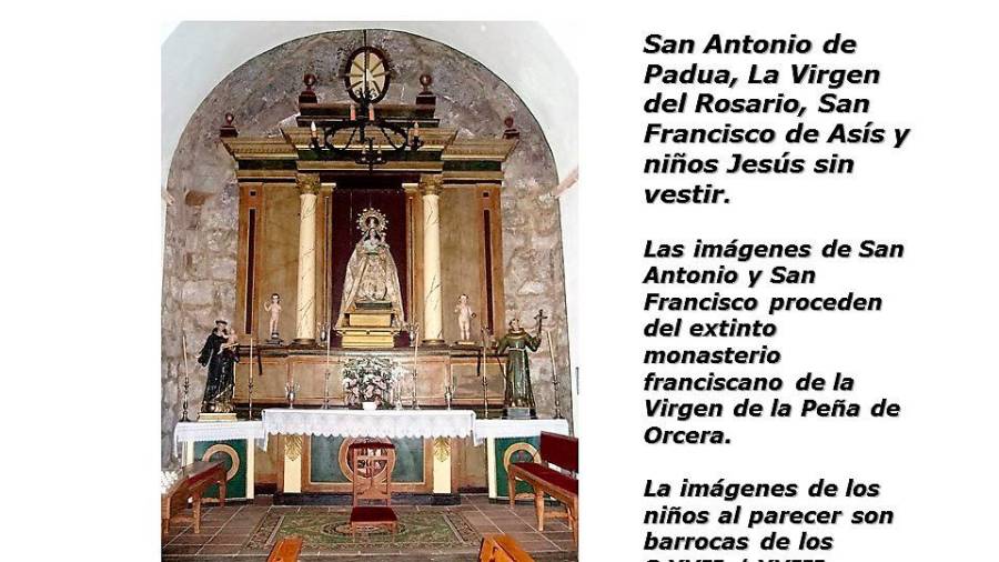 <i>Capilla de la Virgen del Rosario. </i>