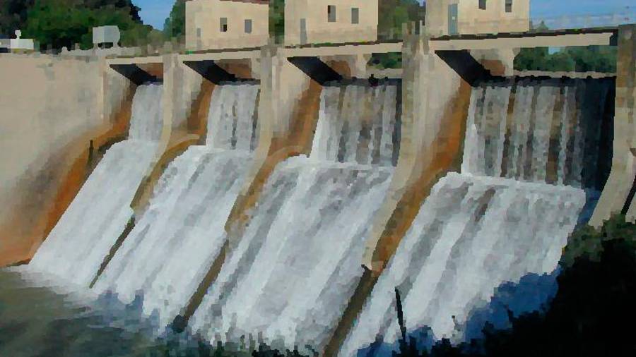 <i>El embalse de Pedro Marín, entre Jódar y Úbeda. /Diario JAÉN.</i>