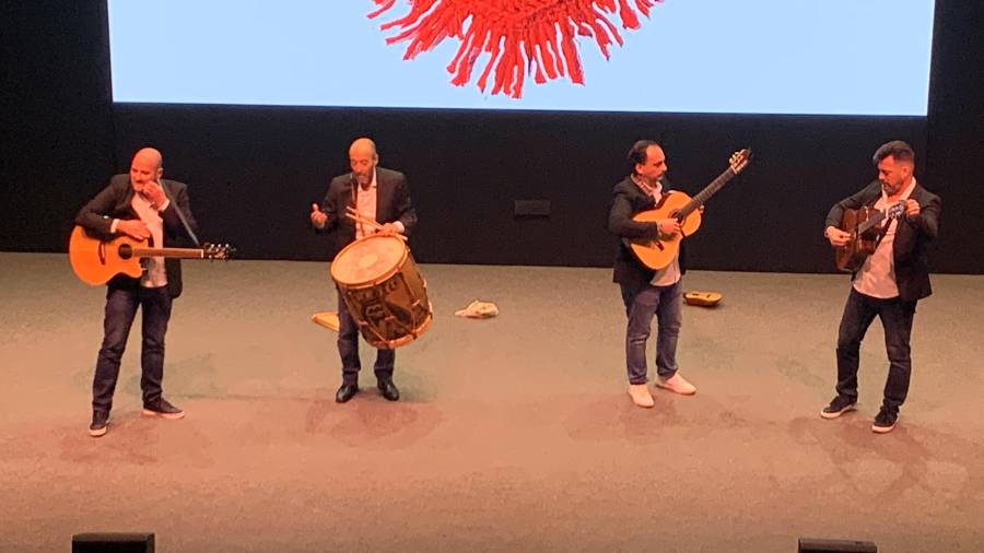 <i>El cuarteto musical “Vientos del sur”. / P. Espinosa.</i>