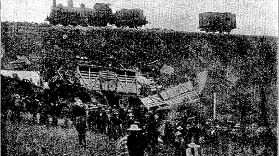 <i>1903. Descarrilamiento en Alcaudete.</i>