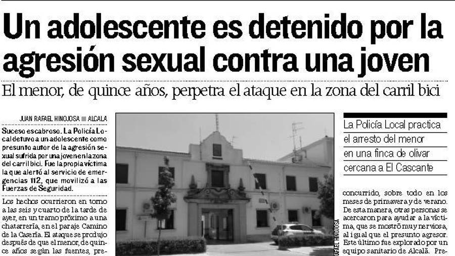 <i>Noticia publicada por este periódico en 2014 sobre la agresión sexual que cometió Nazzaryn.</i>
