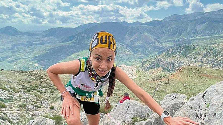 $!<i>Silvia Lara terminó cuarta en kilómetro vertical y colaboró en el oro de Andalucía.</i>