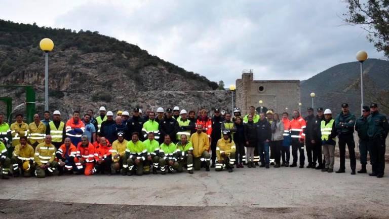 Éxito del simulacro de incendio en la Central Hidroeléctrica del Jándula