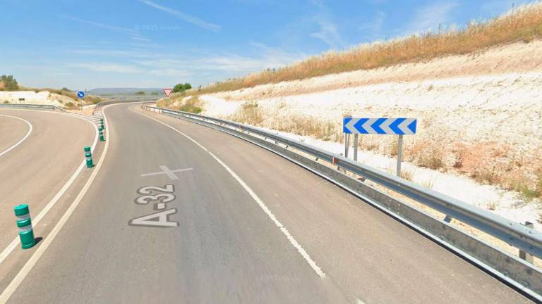 A-32, tras pasar Villanueva del Arzobispo dirección Arroyo del Ojanco. / Google Maps.