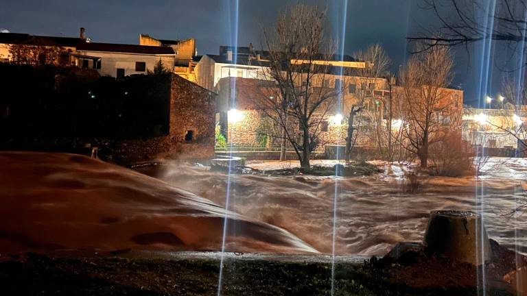 Alerta por la crecida del río Guadalimar a su paso por Puente de Génave