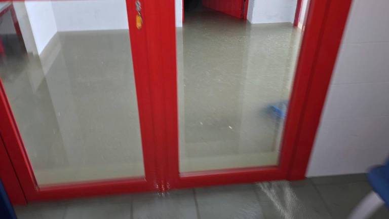 Vías públicas y edificios municipales afectados por la borrasca en Jamilena