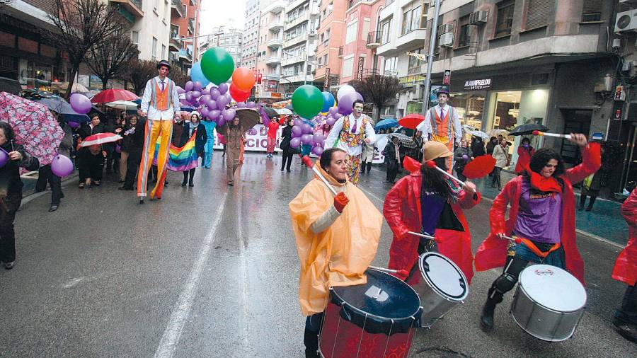 $!<i>Manifestación del 8-M durante el año 2010. / Archivo fotográfico de Diario JAÉN.</i>