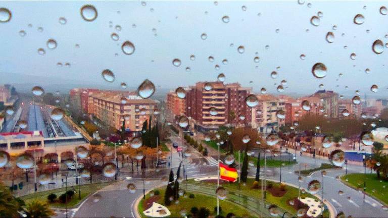 Jaén recibe a un torrente de lluvia