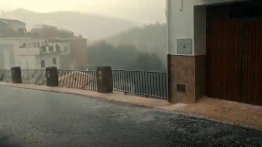 <i>Lluvias en Valdepeñas de Jaén.</i>