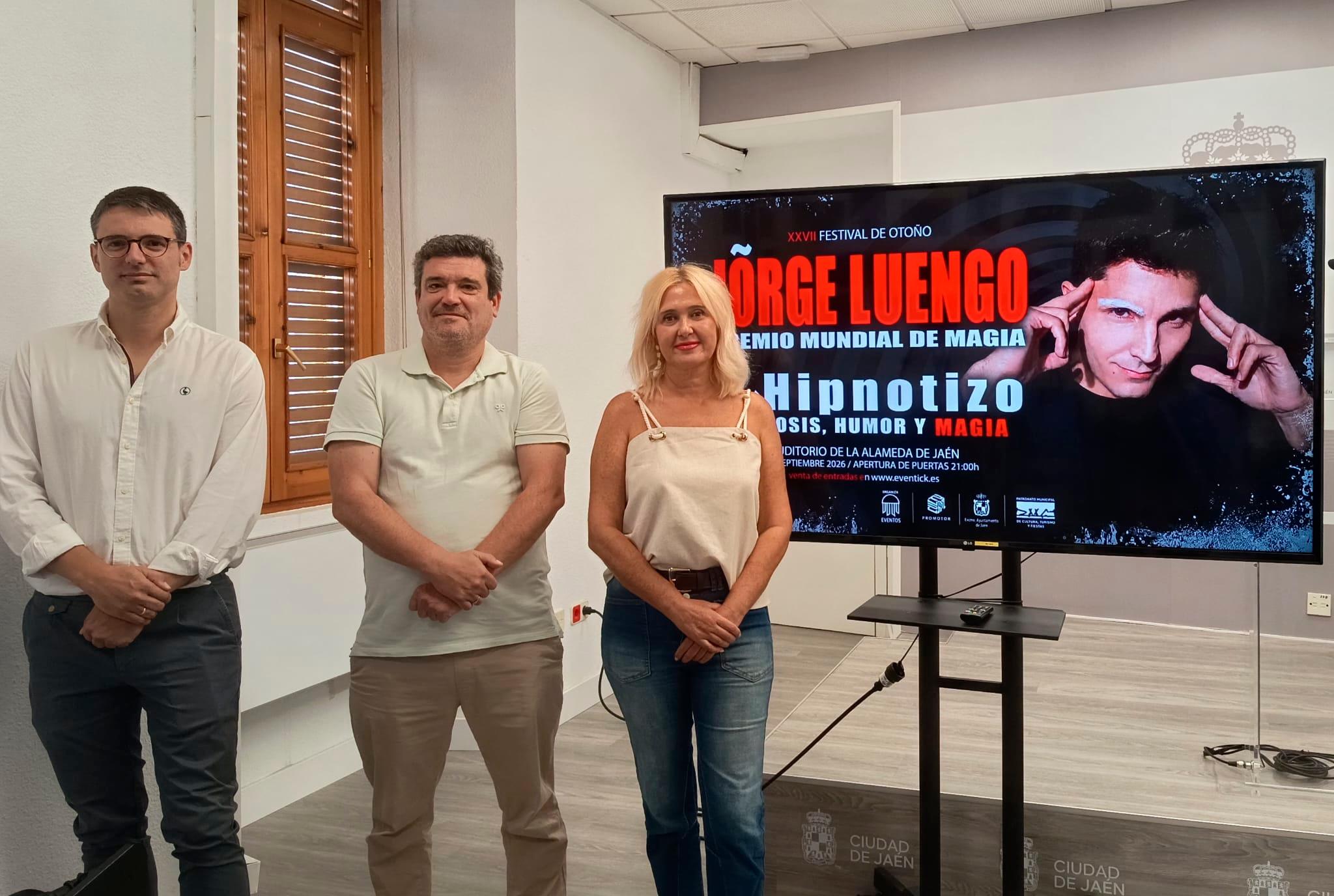Jorge Luengo desembarca en el Festival de Otoño de Jaén con su espectáculo “T-Hipnotizo”