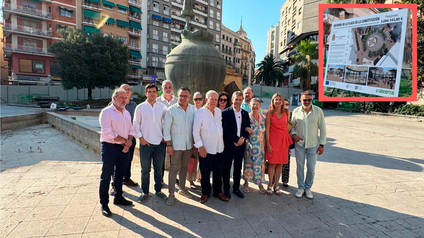 Avanza la transformación urbana de la Plaza de la Constitución con Virgen de la Capilla en una segunda fase