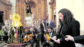 SANTUARIO. Francisco José Aguilar, José María y Javier Mesbailer y María Luisa Fontecha, en el acto.