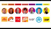 CAMPAÑA. Los diferentes partidos y sus candidatos en las elecciones del Parlament catalán.