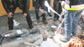 ALIJO. Miembros de la Brigada de la Policía Judicial de Jaén culminan la “operación Bronce” con la recuperación, en 2012, de los dos efebos expoliados.