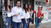 Algunos de los participantes en la puerta de Diario JAÉN. 