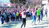 CONCIENCIACIÓN. Actividad celebrada en el patio de las instalaciones de la SAFA en Villanueva del Arzobispo.