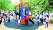 INauguración. Nueva área infantil instalada en el Parque Municipal de San Francisco de Arroyo del Ojanco.