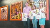 DISEÑO. Francisco Lozano, Laura González y Elena Rodríguez, en la presentación de la jornada de moda.