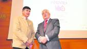 CONFERENCIA. El exministro Manuel Pimentel y Juan Romero Ruiz, presidente del grupo Herogra.