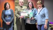 CONCURSO. María Martínez, Cándido Alonso, María del Carmen Díaz y Trinidad López, en la entrega del premio.