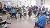EDUCACIÓN. Olivares y Caballero en una de las ponencias de la jornada celebrada en el “Virgen de Guadalupe”