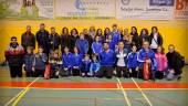 FOTO DE FAMILIA. El Club Bádminton Arjonilla durante el Trofeo de Andalucía celebrado en Montilla.