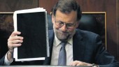 INVESTIDURA. Mariano Rajoy durante la primera votación en el Congreso de los Diputados.