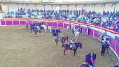 Corrida de toros de la edición anterior de las fiestas en de San Ginés de la Jara, en Sabiote.