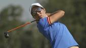 Golfista. Carlota Ciganda en un hoyo en la primera ronda de los Juegos.