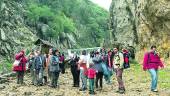 Un grupo de visitantes recorre uno de los puntos del Parque Natural de Cazorla.