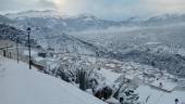 Una de las nevadas caídas este invierno en la provincia. 