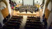 COFRADÍAS. La banda de María Santísima del Amor, en el escenario. 