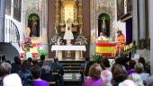 HISPANIDAD. El Real Convento de Santa Clara acogió la eucaristía con motivo de la festividad del Pilar.