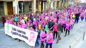 ENFERMEDAD. Participantes en la Marcha Solidaria Contra el Cáncer de Mama.