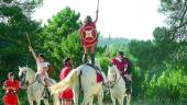 ESPECTÁCULO. Representación histórica en el camping de Cañada Catena.