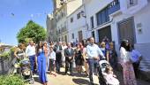 FERIA. Numerosos vecinos se echaron a la calle para disfrutar de la jornada festiva y disfrutaron de las celebraciones eminentemente religiosas de este día en honor de la Virgen de la Paz. 