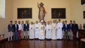 INICIO. Seminarias, formadores y el obispo, Amadeo Rodríguez, durante la apertura de curso.